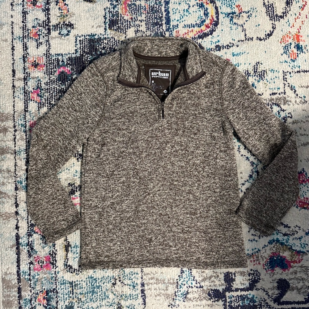 Urban Pipeline Charcoal Quarter-Zip Pullover
